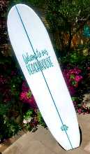 6FT. SURFBOARD 107C WALL ART Hawaiian surf beach hibiscus decor longboard 