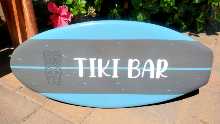 2FT. SURFBOARD WALL ART Hawaiian tiki bar tribal surf beach decor Rustic Longboard vintage