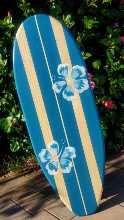 SURFBOARD 4C-01 WALL ART Hawaiian surf beach decor Rustic Longboard vintage 
