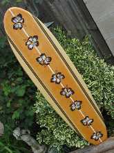 4FT. SURFBOARD 4-125 SURF WALL ART Hawaiian beach decor Rustic Wood Longboard vintage 