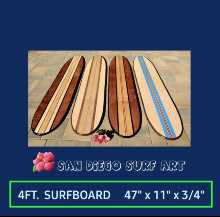 4FT. CUSTOM SURFBOARD