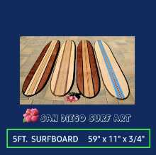 5FT. CUSTOM SURFBOARD